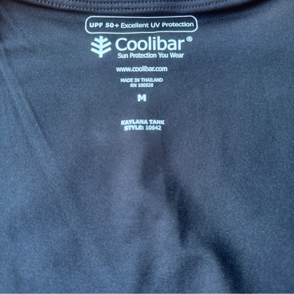 Coolibar Women's Medium Kaylana Tank Top UPF 50+ Tempo Teal Sun Protection Beach - Picture 5 of 5